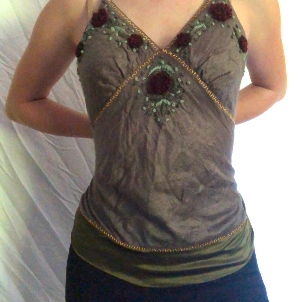 Beautiful detailed camisole top!